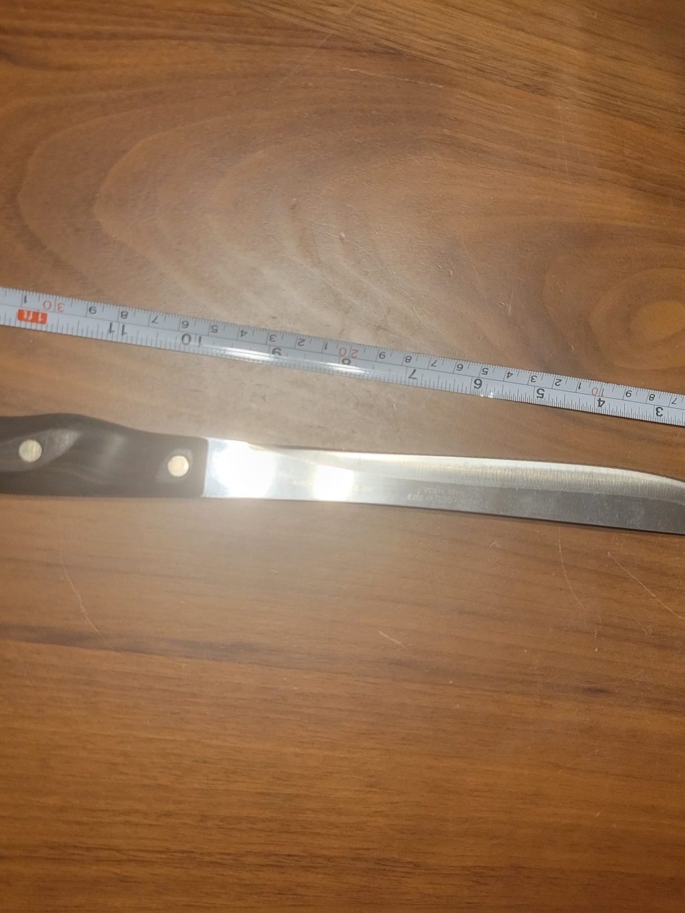Cutco Stainless Steel Carving Knife with Black Handle - Home Accents